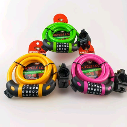 5 Digit Combination Lock Heavy Duty Bicycle Motorcycle Motorbike Bike 1.20 Meter