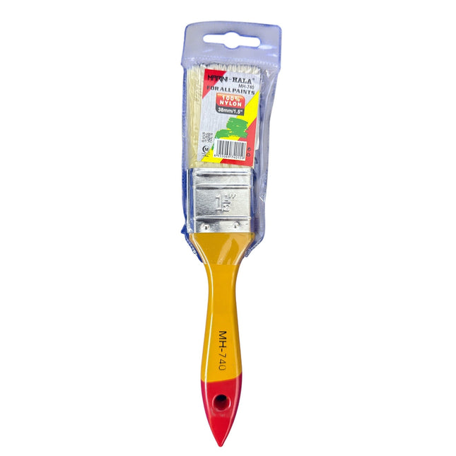 1.5" Wood Handle Nylon Paint Brush