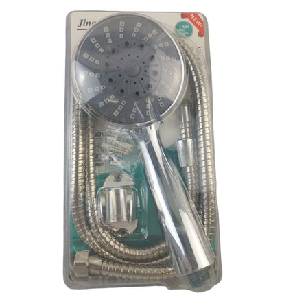 1.5M Shower Head Set Universal Multi Function Chrome Anti-Limescale Bath Hose