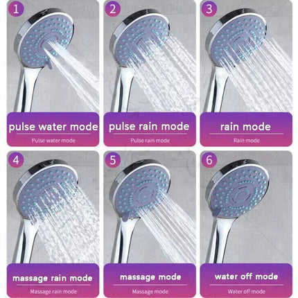 1.5M Shower Head Set Universal Multi Function Chrome Anti-Limescale Bath Hose