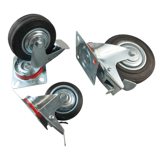 1 pc Swivel Castor With Brake Heavy Duty Wheel Caster Wheels Swivel 3" 4" 5"