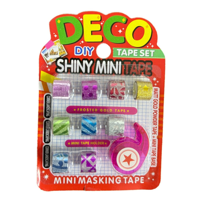 10 Pcs/Set Adhesive Tape Lovely mini glitter Washi Tape Set DIY Decoration Sticker Label Masking Tape