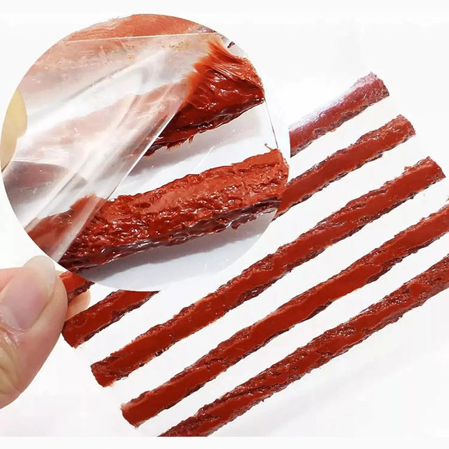 10 TUBELESS TIRE TYRE PUNCTURE REPAIR KIT STRIPS PLUG CAR VAN TRUCK BIKE