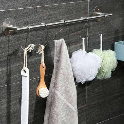 10 x S Hooks Stainless Steel Kitchen Pan Utensil Clothes Hanger Hanging 3.5 in