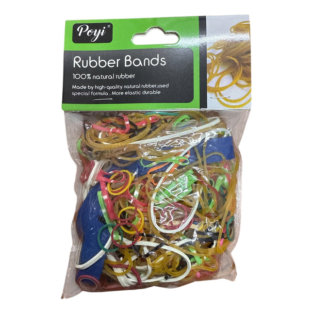 100% Multicoloured and different Sizes Natural Rubber Bands High Elastic Durable 80g