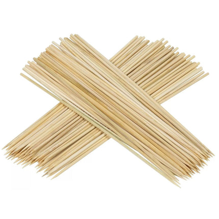 100pcs BBQ Wooden Skewers Sticks 0.3x15cm