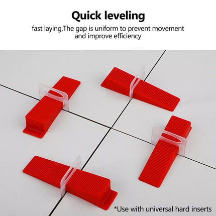 100pcs Tile Leveling 2.5mm Spacer System Tool Clips Wedges Flooring Lippage Plier