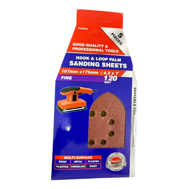 107mm x 175mm / 4.2" x 7" Dekton Hook & Loop Fine 120 Grit