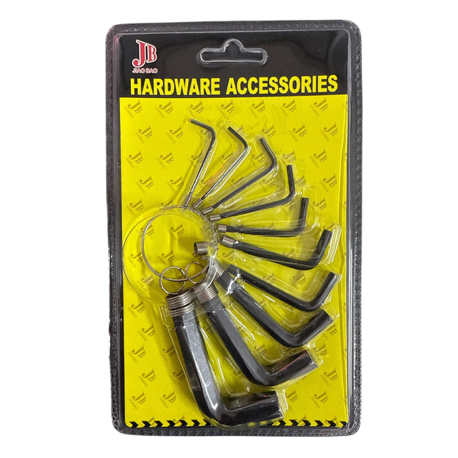 10PC METRIC HEXAGON KEY SET 1.5-10MM