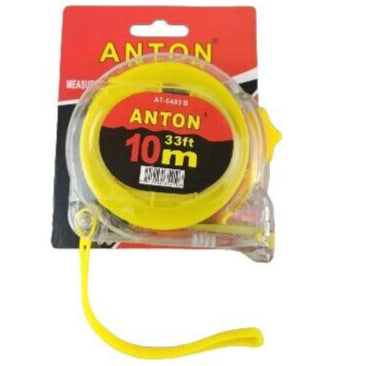 10m / 33ft Retractable Metal Measuring Tape