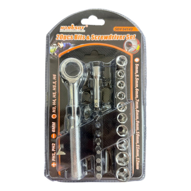 10pcs Bits & Screwdriver Set