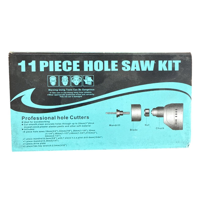 11 Pcs Hole Saw Kit