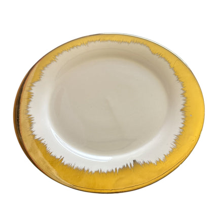 12" Ceramic Plate Gold Plated