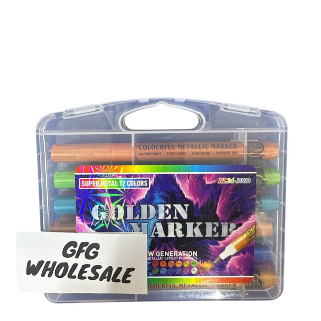 12 Super Metal Golden Marker