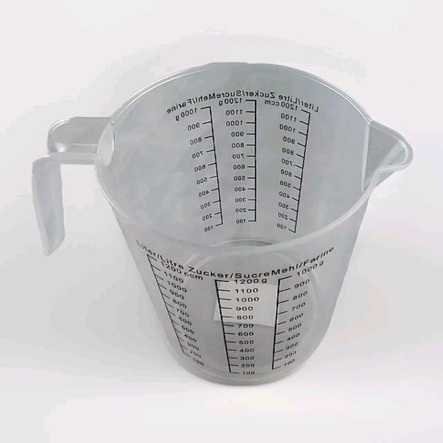 1200g Measuring Cups Jug Clear Baking Kitchen Set Flour Water
