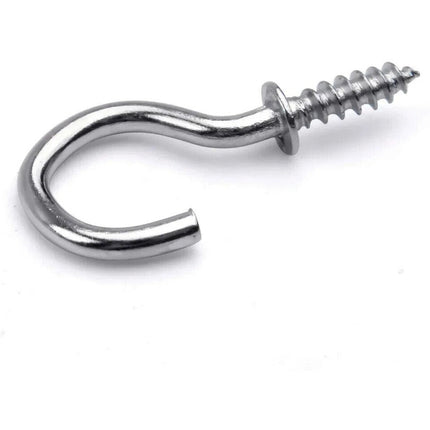 120Gram Cup Hooks Screw-In for Kitchen Storage Sizes 6