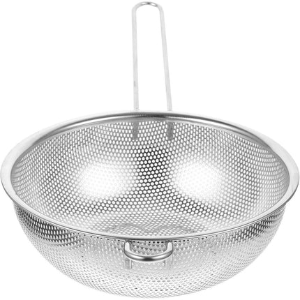 16 20 22 26 28cm Long Handle Colander Sieve Kitchen Seafood Strainer Pasta
