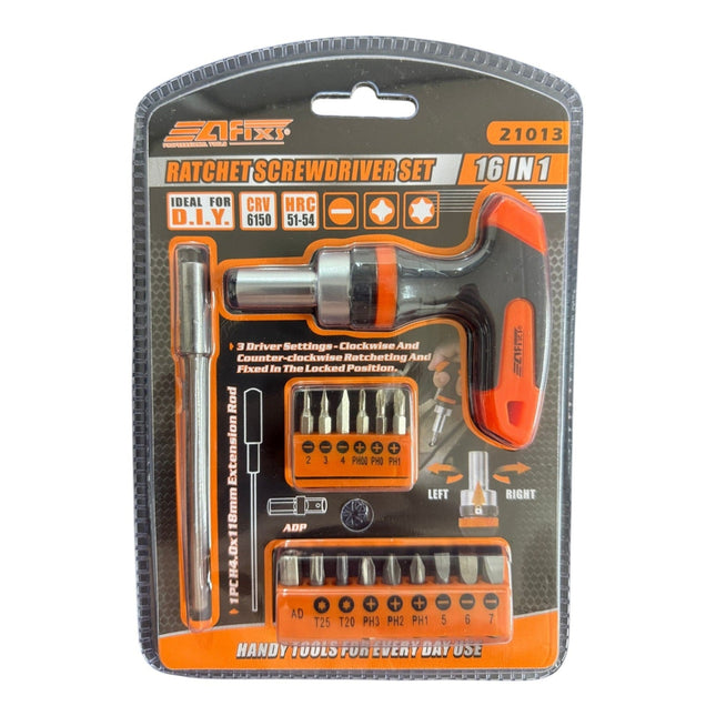 16-in-1 Interchangeable Screwdriver Tool Set