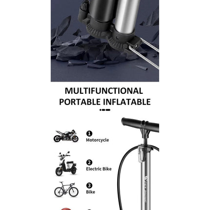 160PSI High Pressure Gauge Air Inflator Bike Floor Pump MTB Road Bicycle Pump Bicycle Accessories