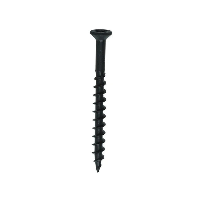 170G BLACK WOOD SCREW POZI COUNTERSUNK INDOOR OUTDOOR QUALITY 5x80mm