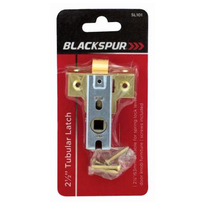 2 1/2" TUBULAR LATCH - BRASS FINISH