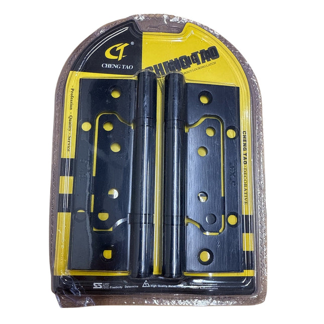 2 Ball Bearing Hinges 4" Internal Door Fire Rated Black With SCREWS