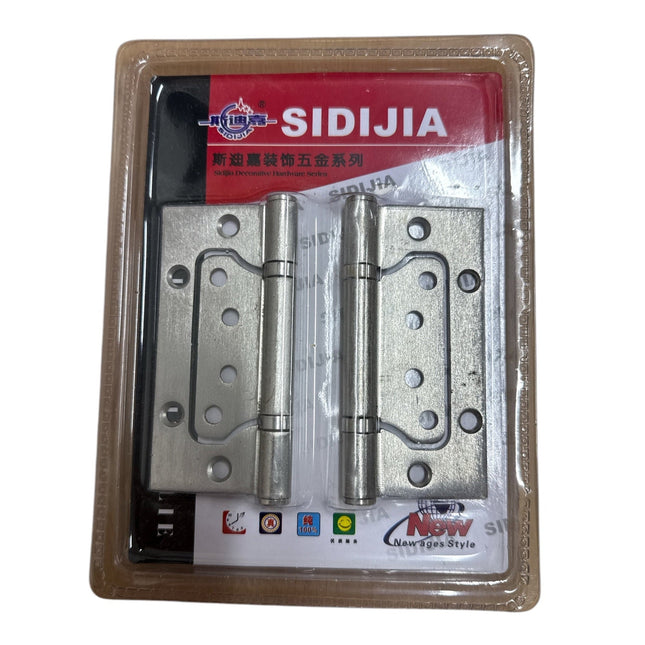 2 Ball Bearing Hinges 4" Internal Door Fire Rated Satin Chrome With SCREWS