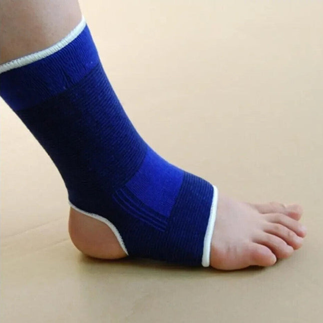 2 Elasticated Ankle Support Compression Bandage Brace Wrap Arthritis Tendinitis