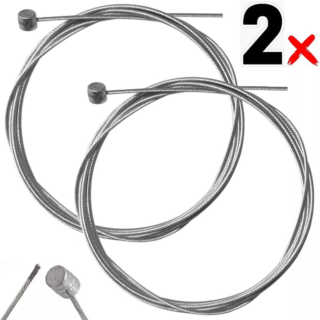 2 PCS BARREL END FRONT / REAR INNER V BRAKE CABLE CYCLE BICYCLE BIKE 2MT MTB