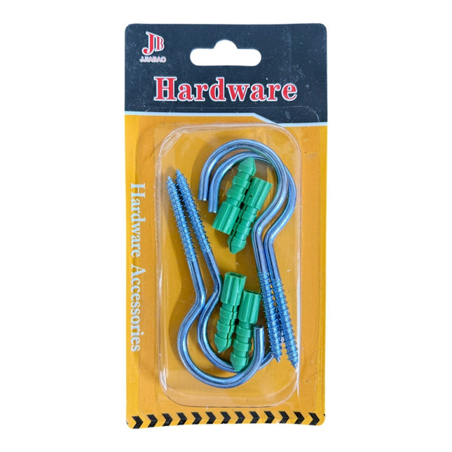 2-piece set of Screw-in Hooks with Wall Plugs