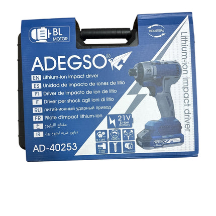 21V Cordless Impact Wrench with 2 Batteries