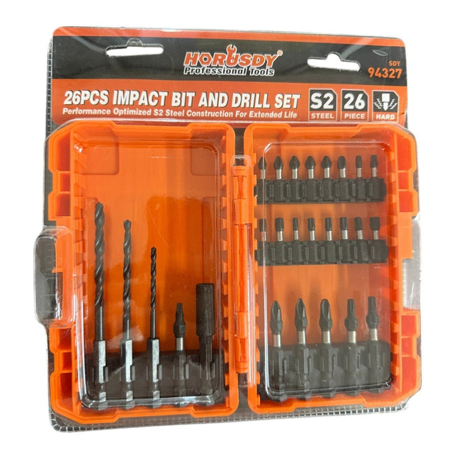 26-Piece Drill Bit and Screwdriver Bit Set