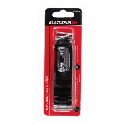 3 1/2" X 1 1/2" HEAVY DUTY HASP AND STAPLE