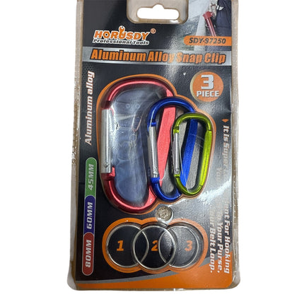 3 Aluminium Alloy Snap Clip 45mm 60mm 80mm