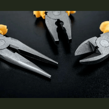 3 Piece Combination Heavy Duty Pliers Set Soft Grip Snips Tools Plier Steel