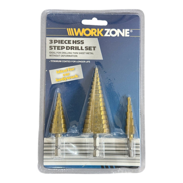 3 Piece HSS Step Drill Set