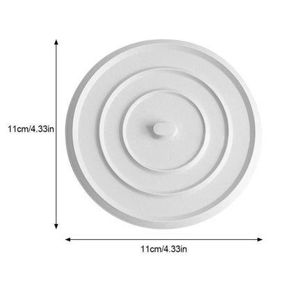 3 X Silicone Bathtub Plug 4-Inch Drain Stopper Flat Suction Cover