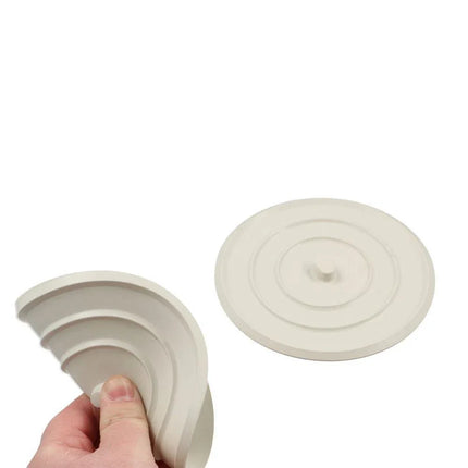 3 X Silicone Bathtub Plug 4-Inch Drain Stopper Flat Suction Cover