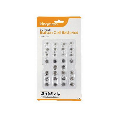 30 PACK BUTTON CELL BATTERIES