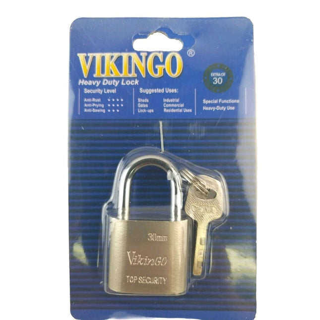30m Waterproof Padlocks with 3 Keys