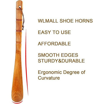 32 cm Wooden Shoe Horn Durable Long Shoehorn