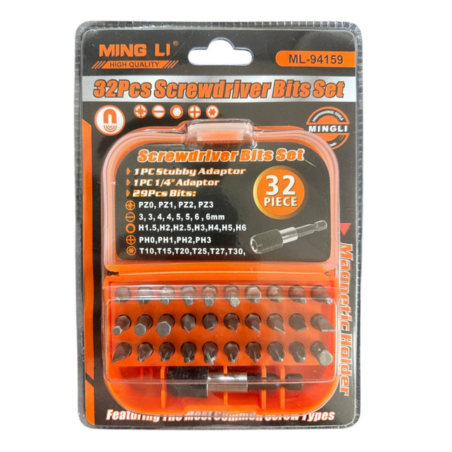 32Pcs Screwdriver Bits Set in Screwdriver Set