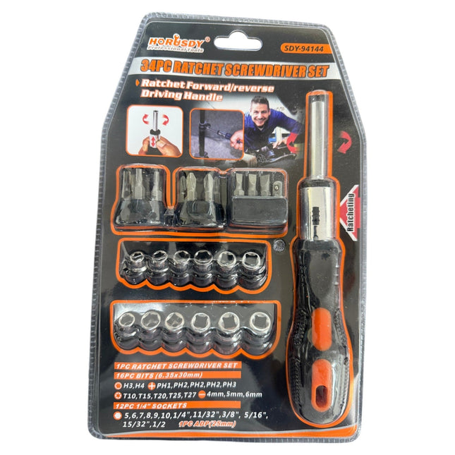 34pc Screwdriver Set