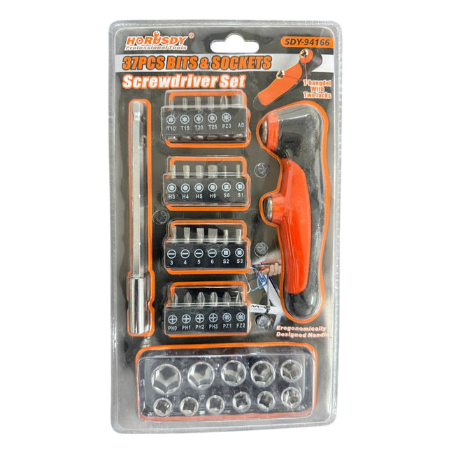 37-Piece Bits & Sockets Screwdriver Set