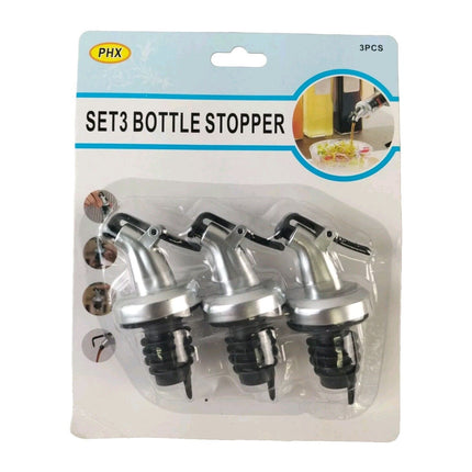 3X Bottle Pourer Spout Stopper