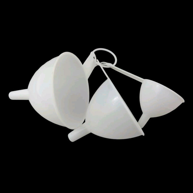 3pcs Plastic Funnels With Handles Kitchen Utensils Easy Clean Tools Bar Kitchen
