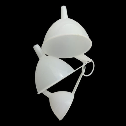 3pcs Plastic Funnels With Handles Kitchen Utensils Easy Clean Tools Bar Kitchen