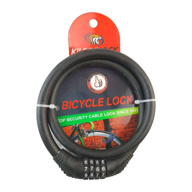 4 Digit Combination Lock Heavy Duty Bicycle Motorcycle Motorbike Bike 80cm