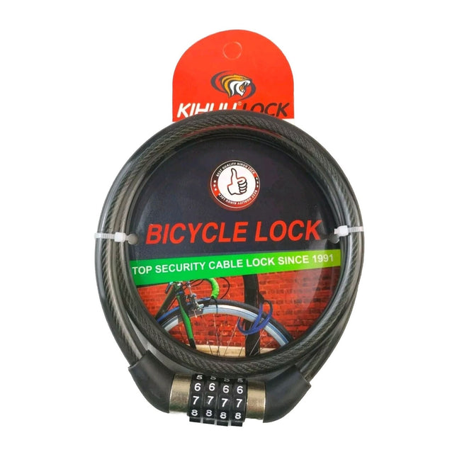 4 Digit Combination Lock Heavy Duty Bicycle Motorcycle Motorbike Bike 80cm