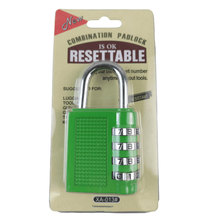 4 Digit Combination Padlock Heavy Duty Outdoor Lock Gym Travel Luggage Locker